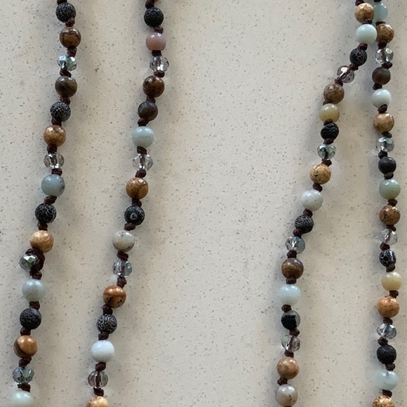 Amazonite Natural Stone Beaded Necklace - Picture 8 of 8